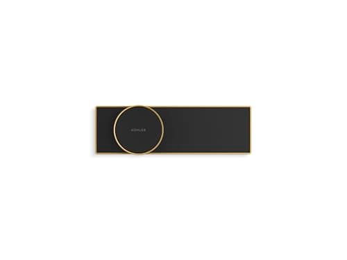 KOHLER Anthem + Digital Control Steamhead in Vibrant Brushed Moderne Brass, Large Dial for Temperature + Flow Rate Adjustment, Features System Warm-Up + Pause Option, Includes Optional Flow Restrictor