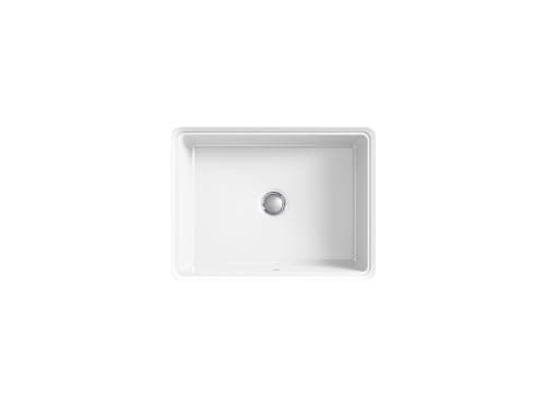 KOHLER Verticyl 17" Rectangular Undermount Bathroom Sink, White, Overflow Drain, Undermount Installation