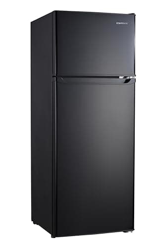 RV Refrigerator, Black, 7.6 cu.ft. | 12V | Compact RV Fridge | Customizable Controls | Space-Saving Design | R-780BK-12V