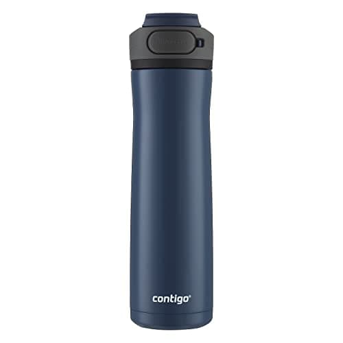Contigo Cortland Chill 2.0 Blueberry Stainless Steel Water Bottle Vacuum-Insulated Spill-Proof Lid 24oz Ideal for Hot or Cold Drinks Interchangeable Lid Perfect for Kids & Adults