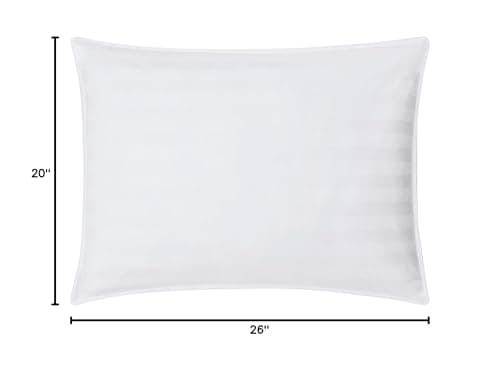 DOWNLITE Down Extra Thin, Flat & Soft Pillow for Stomach Sleepers (Hypoallergenic) (Standard/Queen)