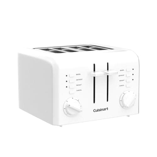 Cuisinart CPT-142P1 4-Slice Compact Plastic Toaster, White