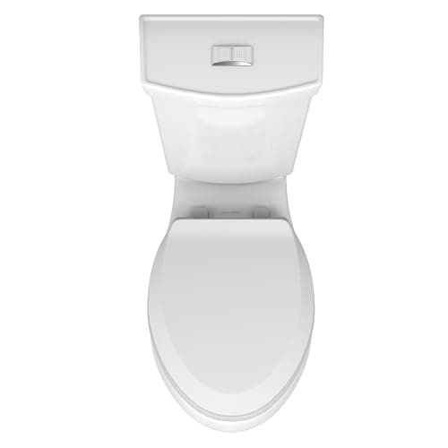 American Standard 606AA002.020 H2Option Two-Piece Toilet with Toilet Seat and Wax Ring, Elongated Front, Chair Height, Dual Flush, White, 0.92 - 1.28 gpf