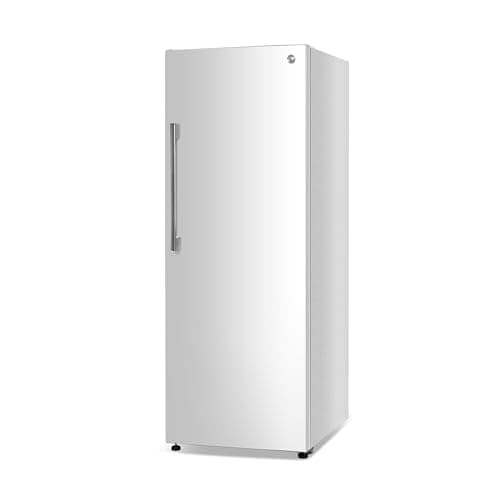 Commercial Cool 11.1 Cu. Ft. Convertible Freezer Refrigerator, Upright Fridge with Glass Shelves, Reversible Door, Garage Ready, ENERGY STAR rated, Auto Defrost, CCUC1110GW, White