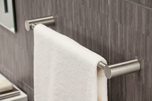 Moen YB0424BN Align 24-Inch Modern Single Towel Bar for Bathroom or Kitchen, Brushed Nickel