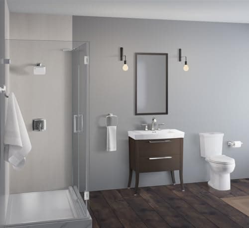 American Standard 606AA002.020 H2Option Two-Piece Toilet with Toilet Seat and Wax Ring, Elongated Front, Chair Height, Dual Flush, White, 0.92 - 1.28 gpf