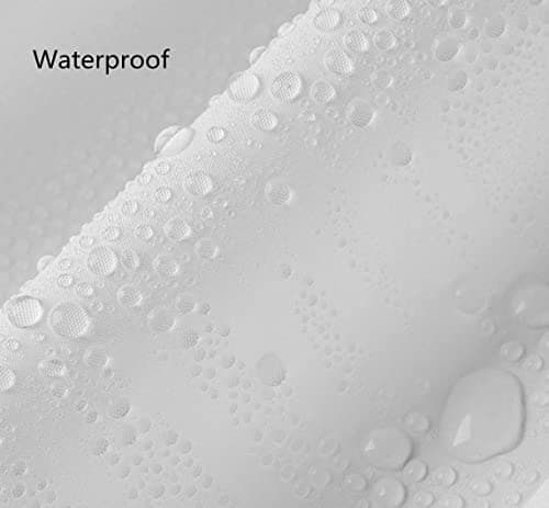 Clawfoot Tub Shower Curtain 180x70 Inch White Liner All Warp Around Extra Wide 36 Metal Hooks Vinyl Bath Curtain for Clawfoot Stand Up Tub Bathroom PEVA Waterproof Liner