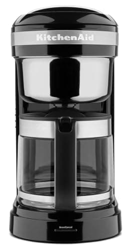 KitchenAid KCM1209OB Coffee Maker, 12 cup, Onix Black, 12 Cup Drip Coffee Maker with Warming Plate