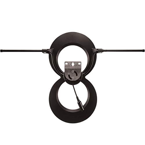 Antennas Direct ClearStream MAX-V Indoor Outdoor TV Antenna, UHF VHF Multi-Directional, 60+ Mile Range, 4K 8K UHD, NEXTGEN TV – w/Wall Bracket(Black)