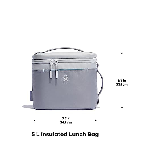 Hydro Flask Lunch Bag - Insulated Reusable Zipper Travel Lunchbox Lunchbag Food Container - Non-Toxic & BPA-Free