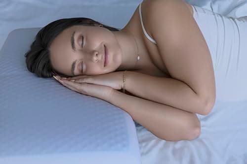 Cool Gel Cooling Pillow for Sleeping, Standard Size Cooling Memory Foam Pillow for Hot Sleepers, Reversible Ergonomic Design, Pressure Relief, Spine Alignment, Side, Back Contouring Support