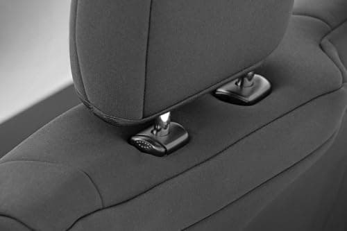 Rough Country Neoprene Seat Covers for Ford F-150 (2015-25)/F-150 Lightning (2022-24)/Super Duty (2017-25) w/Bench Seats - Waterproof & UV Resistant, Foam Padded, Front & Rear Set