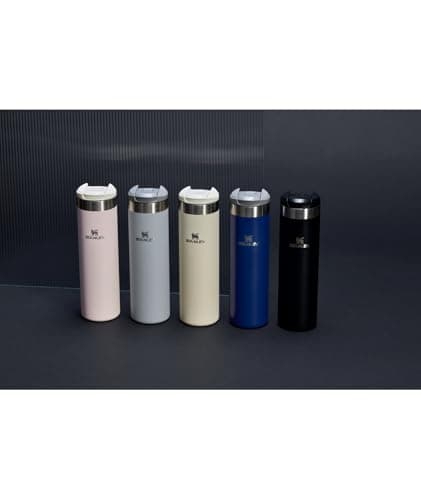 Stanley AeroLight Transit Bottle 20 oz | Locking Drink Through Lid | Leak Resistant Water Bottle or Coffee Travel Mug | Lightweight Insulated Stainless Steel | BPA-Free | Black