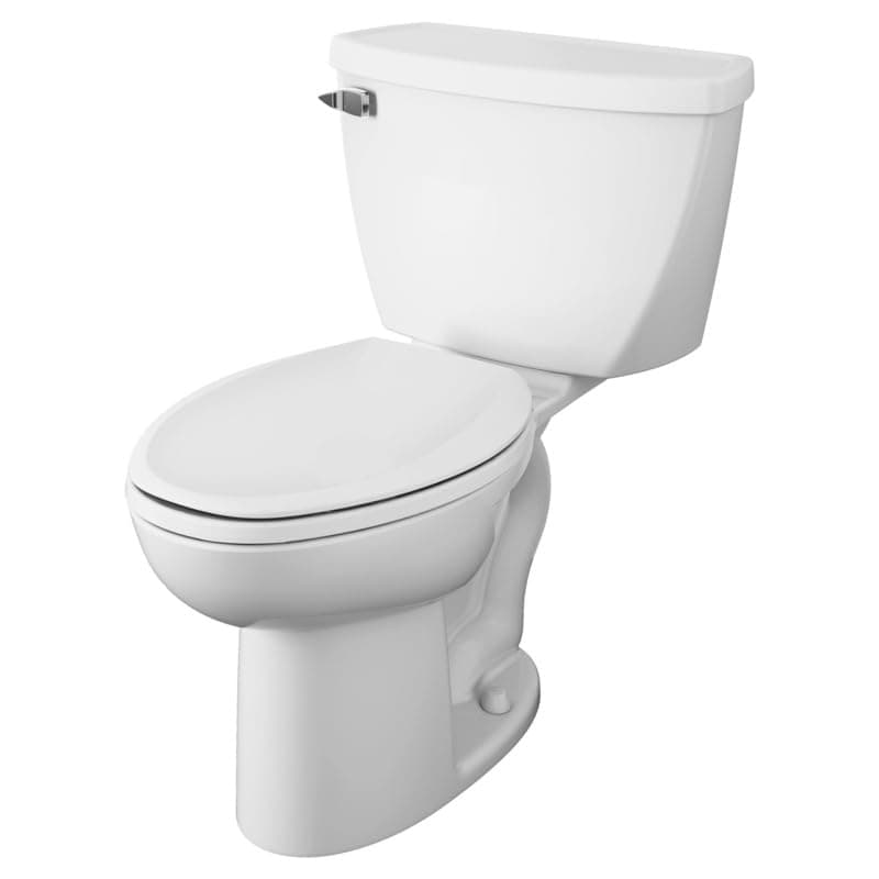 American Standard 2467016.020 Cadet Two-Piece Pressure Assisted Toilet, Chair Height, Elongated Front, White, 1.6 GPF