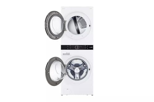 LG WKEX200HWA Compact 2 in 1 Laundry and Dryer Combo 27 Inch Washing machine 6 cycles, Laundry Center, Energy Star Certified, Washtower, Wrinkle Free, Wifi and Turbosteam technology with sensor for