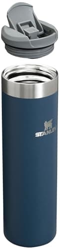 Stanley AeroLight Transit Bottle 20 oz | Locking Drink Through Lid | Leak Resistant Water Bottle or Coffee Travel Mug | Lightweight Insulated Stainless Steel | BPA-Free | Navy