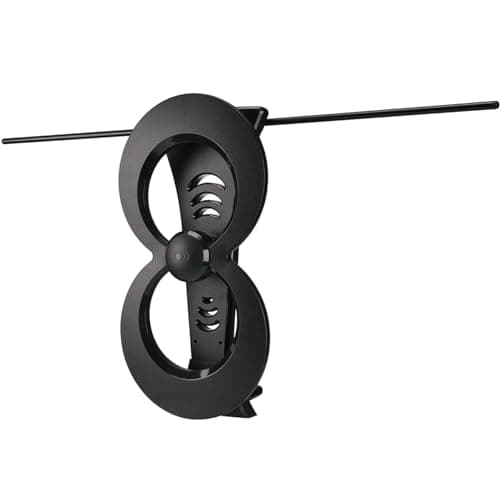 Antennas Direct ClearStream 2MAX Indoor Outdoor TV Antenna, UHF VHF, Multi-Directional, 60+ Mile Range, 4K 8K UHD NEXTGEN TV – w/ 20-inch Mast (Black)