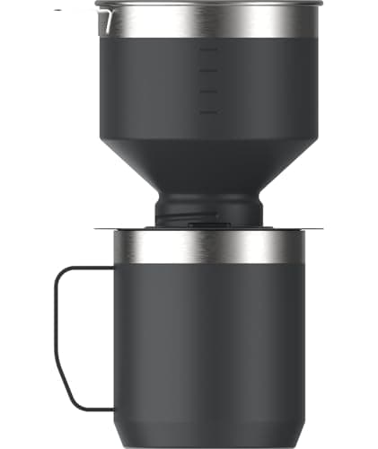 Stanley Perfect Brew Pour Over Set | 12 oz Camp Mug with Lid Included | Drip Coffee Maker with Reusable Filter | Insulated Stainless Steel | BPA-Free | Hammertone Green