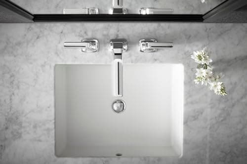 KOHLER 2882-0 Verticyl Rectangular Undermount Bathroom Sink, 19 3/4", White