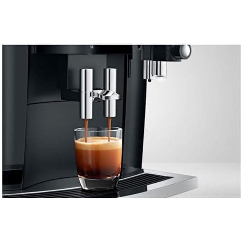 Jura S8 Automatic Coffee and Espresso Machine with 4.3-Inch Touchscreen Color Display, Automatic Filter Detection, and Programmable Coffee Strength (Piano Black, Renewed)