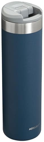 Stanley AeroLight Transit Bottle 20 oz | Locking Drink Through Lid | Leak Resistant Water Bottle or Coffee Travel Mug | Lightweight Insulated Stainless Steel | BPA-Free | Navy