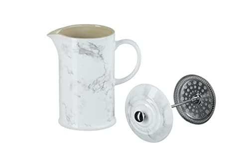 Le Creuset Stoneware 34 oz. French Press, Marble Collection