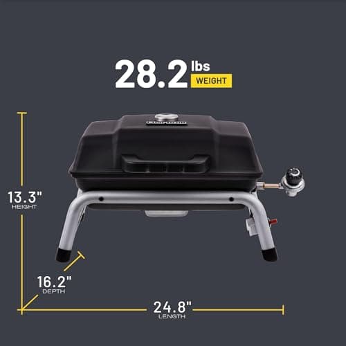 Char-Broil® 1-Burner Portable Propane Gas Grill, Black – 17402049