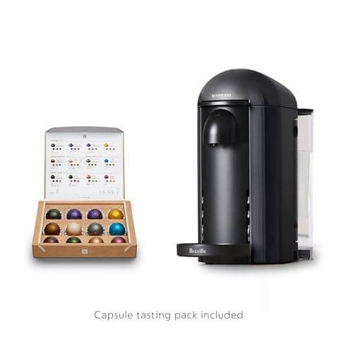 Nespresso Vertuo Plus Coffee and Espresso Maker by Breville, Ink Black