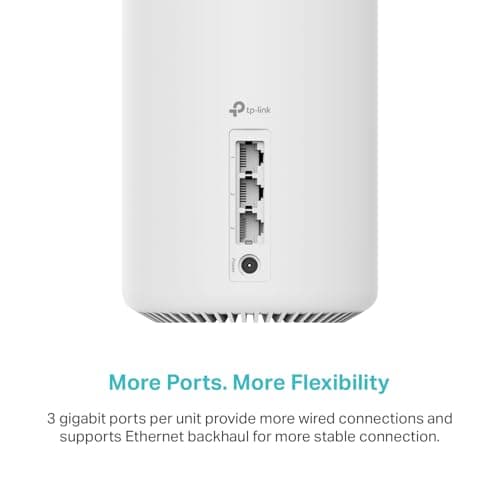 TP-Link Deco XE75 AXE5400 Tri-Band WiFi 6E Mesh System - Wi-Fi up to 7200 Sq.Ft, Engadget Rated Best Mesh for Most People, Replaces WiFi Router and Extender, AI-Driven Mesh New 6GHz Band, 3-Pack