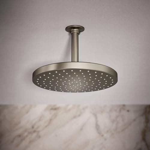 Kohler 76465-G-BN Awaken® 10" single-function rainhead, 1.75 gpm, Vibrant Brushed Nickel