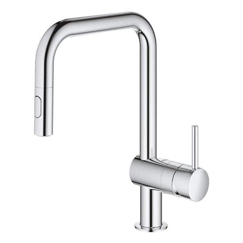 GROHE 32319003 Minta Pull-Down U Kitchen Faucet Chrome