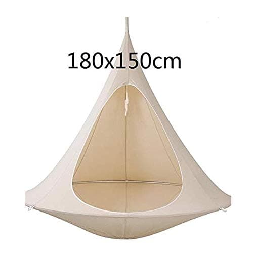 Hanging Swing Chair,UFO Shape Teepee Tree Hanging Silkworm Swing Chair for Kids & Adults Indoor Outdoor Hammock,Orange//406