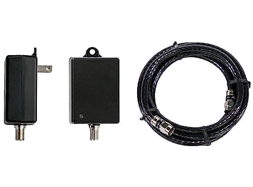 Channel Master TV Antenna Booster 4-4-Port TV Antenna Distribution Amplifier, Built-in LTE Filter, 7.5dB Gain, Compatible with Non-Amplified TV Antennas, Increases Signal Strength, Indoor/Outdoor