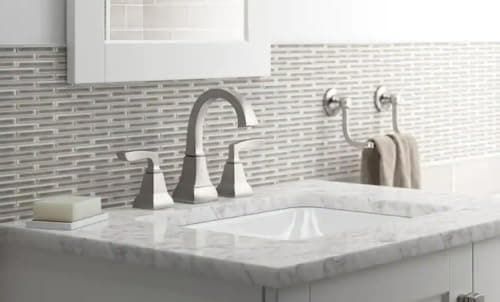 Kohler Kallan 8 in. Widespread 2-Handle Bathroom Faucet in Vibrant Brushed Nickel