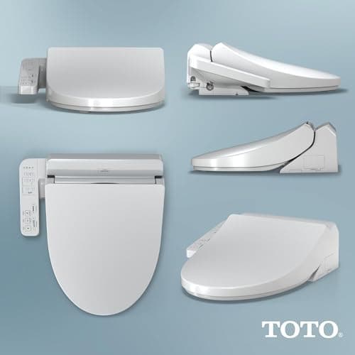 TOTO WASHLET A2 Electronic Bidet Toilet Seat with Heated Seat and SoftClose Lid, Elongated, Cotton White - SW3004#01