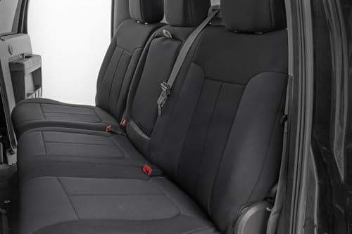 Rough Country Neoprene Seat Covers for Ford F-250/F-350 Super Duty (2011-2016) - Waterproof & UV Resistant, Foam Padded, Front & Rear Seat Cover Set
