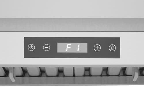 Hauslane 30” Wall Mount Range Hood Low Noise Performance Contemporary Design, Full-Size Handle Professional-Grade Baffle Filters, LED Lamps, Stainless Steel Chef Series WM-540 Ducted or Ductless