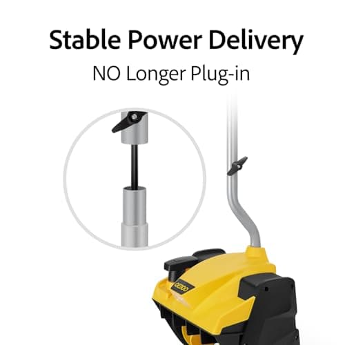 12-Inch Cordless Brushless Snow Shovel Compatible with DeWalt 20V/60V Battery(Tool Only) Electric Snow Blower with 23ft Throwing Distance, Adjustable Chute, Smart Control, LED Light for Driveway