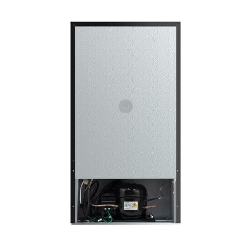 ACFR322 RCA Mini Refrigerator, Compact Freezer Compartment, Adjustable Thermostat Control, Reversible Door, Ideal Fridge for Dorm, Office, Apartment, Platinum Stainless, 3.2 Cubic Feet