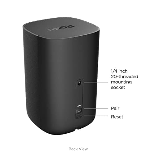 Roku Wireless Speakers (for Roku Streambars or Roku TV),Black 2 Count (Pack of 1)