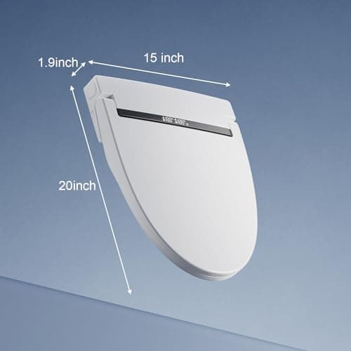 VALBELV Bidet Toilet Seat with Dryer & Warm Water, Self Cleaning Electric Elongated Bidet Attachment for Toilet with Rear/Front/SPA Wash, Slow Close Toilet Seat with Remote Control