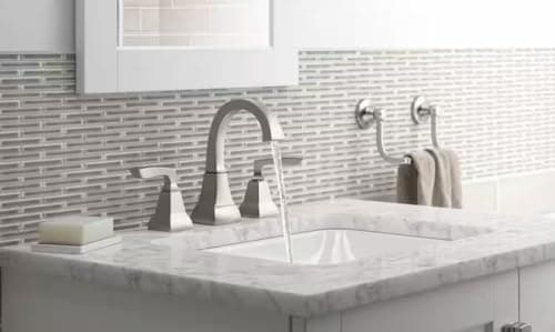 Kohler Kallan 8 in. Widespread 2-Handle Bathroom Faucet in Vibrant Brushed Nickel