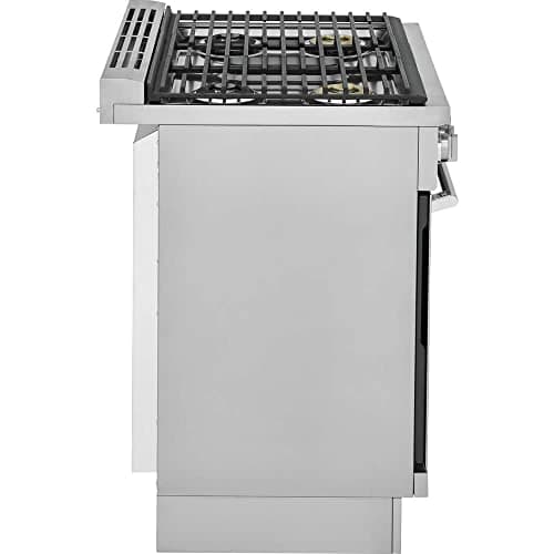 Electrolux ECFD3068A 30 Inch Wide 4.6 Cu. Ft. Free Standing Dual Fuel Range with Dual Brass Power Burners - Stainless Steel
