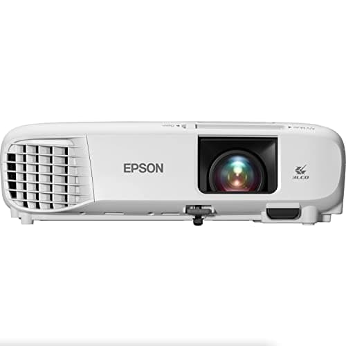 Epson Home Cinema 880 3-chip 3LCD 1080p Projector, 3300 lumens Color and White Brightness, Streaming and Home Theater, Built-in Speaker, Auto Picture Skew, 16,000:1 Contrast, HDMI 2.0, White