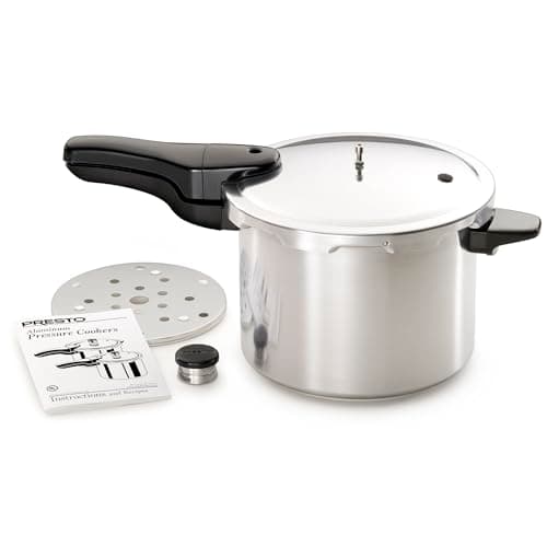 Presto 01264 6-Quart Aluminum Pressure Cooker, Silver