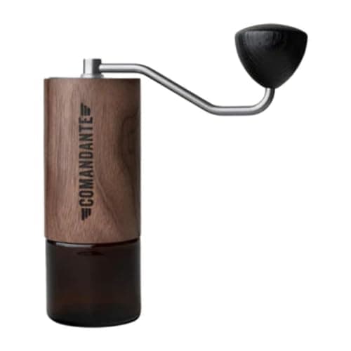 C40 MK4 Liquid Amber Manual Coffee Grinder, Stainless Steel, Silver/Brown