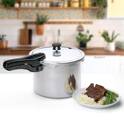Presto 01264 6-Quart Aluminum Pressure Cooker, Silver