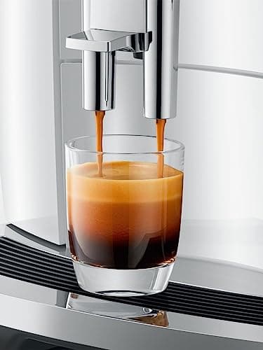 Jura ENA 4 Coffee Machine (Piano White) Bundle CLEARYL Smart Filter Cartridge, and Stainless Steel Coffee Canister (3 Items)