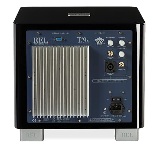 REL T/9x 10-Inch Powered Subwoofer – Sealed Design with Class AB Amplifier, RCA Inputs, and Deep Bass for HiFi Stereo Systems, Home Theater, and Surround Sound – High Gloss Black Finish