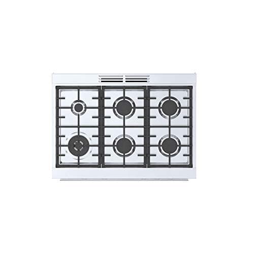 Bosch 800 Series 36 in. 3.5 cu. ft. Industrial Style Gas Range with 6-Burners in Stainless Steel HGS8655UC